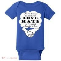 Stick With Love Quote Martin Luther King Jr Day Gift Baby Bodysuit thumb 0