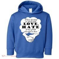 Stick With Love Quote Martin Luther King Jr Day Gift Toddler Hoodie thumb 0