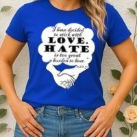 Stick With Love Quote Martin Luther King Jr Day Gift Women's T-Shirt thumb 2