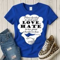 Stick With Love Quote Martin Luther King Jr Day Gift Women's T-Shirt thumb 3