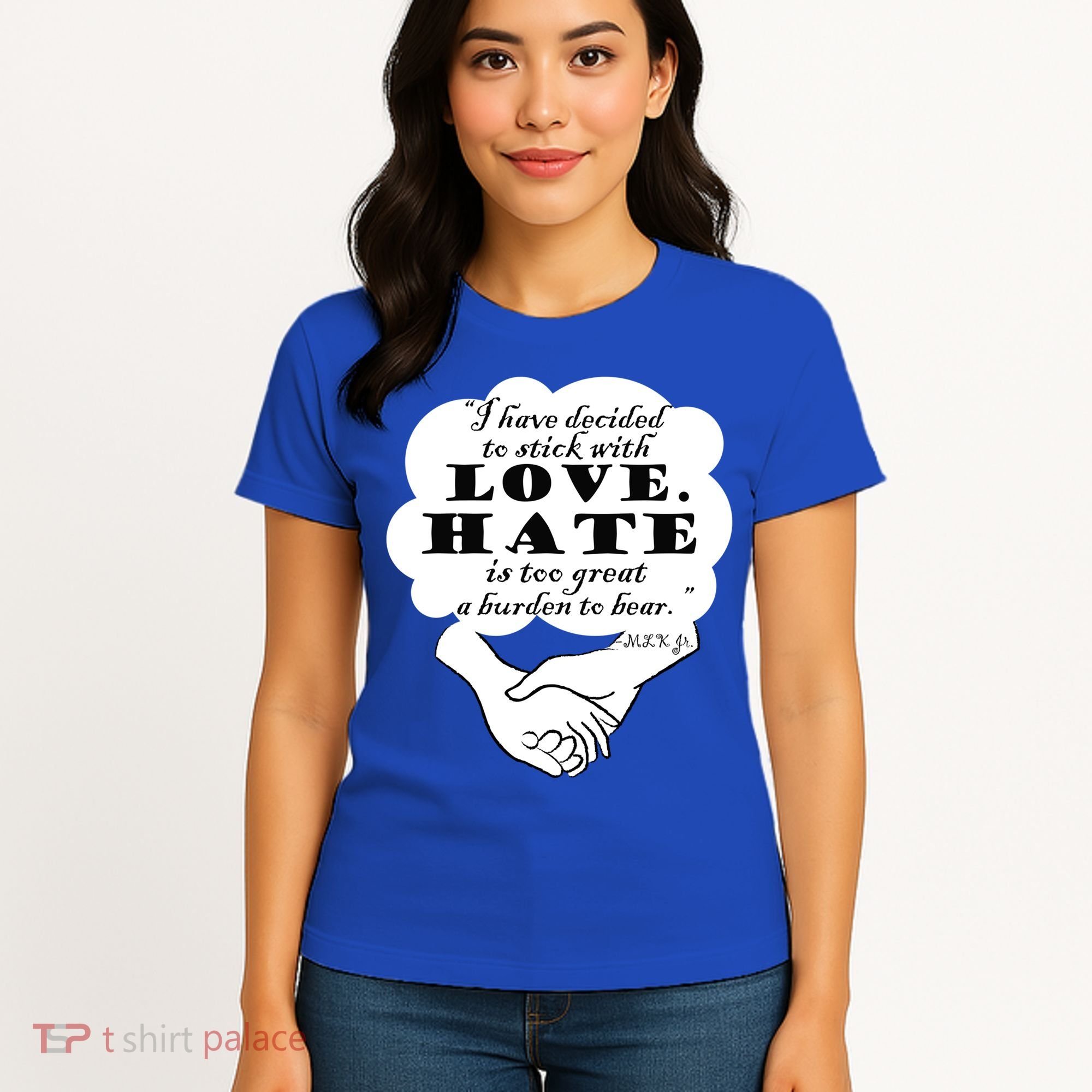 Stick With Love Quote Martin Luther King Jr Day Gift Women's T-Shirt