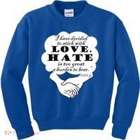 Stick With Love Quote Martin Luther King Jr Day Gift Kids Sweatshirt thumb 0