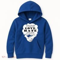 Stick With Love Quote Martin Luther King Jr Day Gift Kids Hoodie thumb 0
