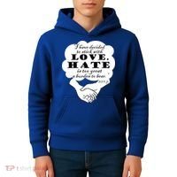 Stick With Love Quote Martin Luther King Jr Day Gift Kids Hoodie thumb 4