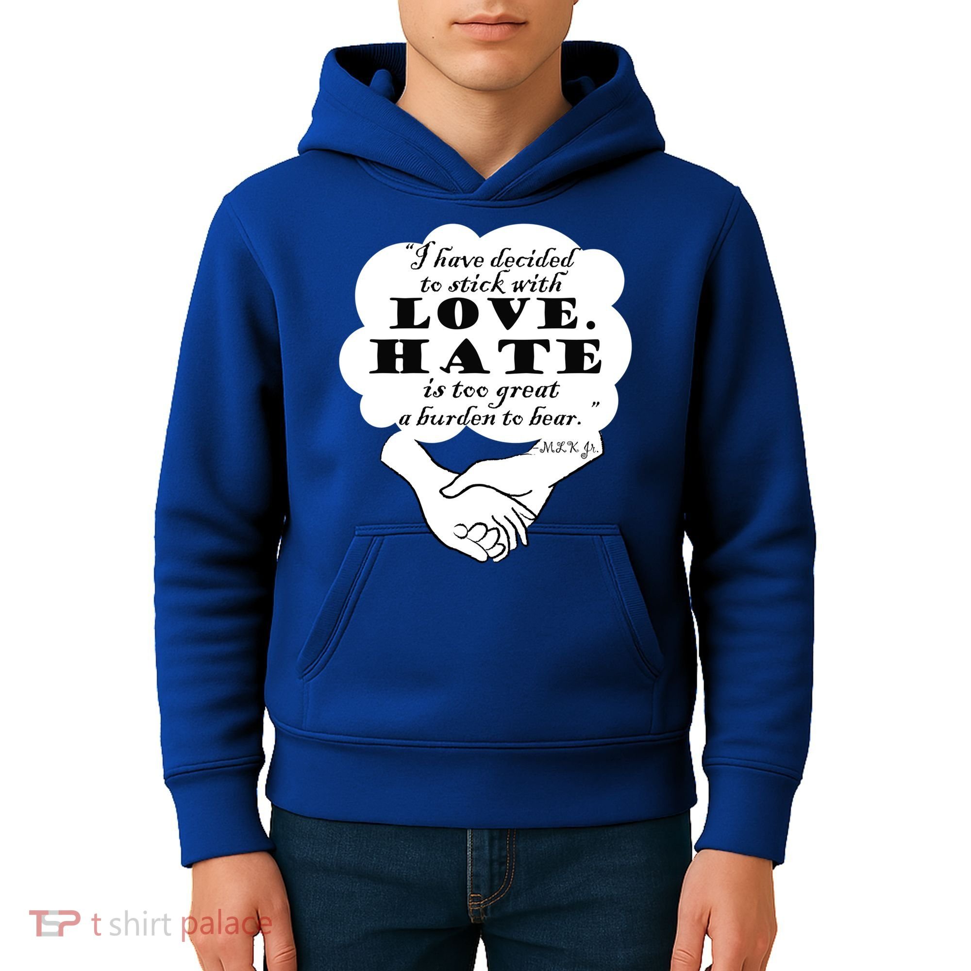 Stick With Love Quote Martin Luther King Jr Day Gift Kids Hoodie