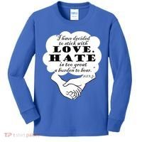 Stick With Love Quote Martin Luther King Jr Day Gift Kids Long Sleeve Shirt thumb 0