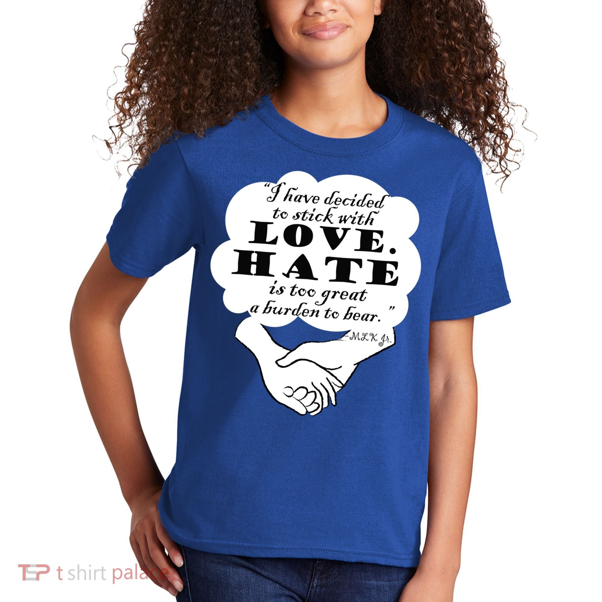 Stick With Love Quote Martin Luther King Jr Day Gift Kids T-Shirt