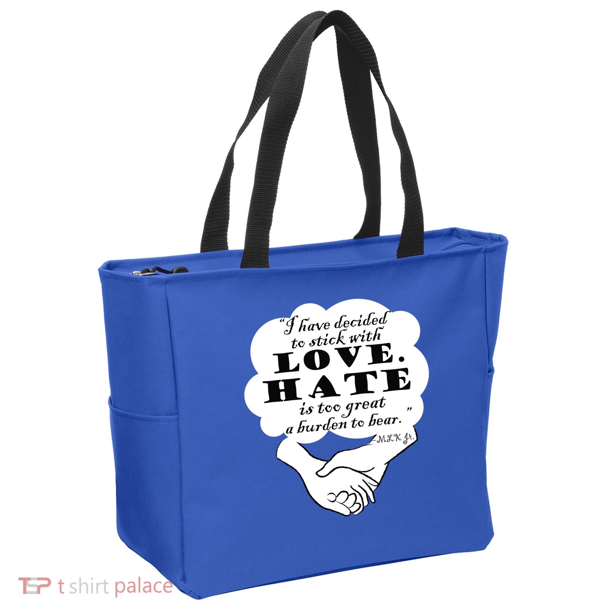 Stick With Love Quote Martin Luther King Jr Day Gift Tote Bag