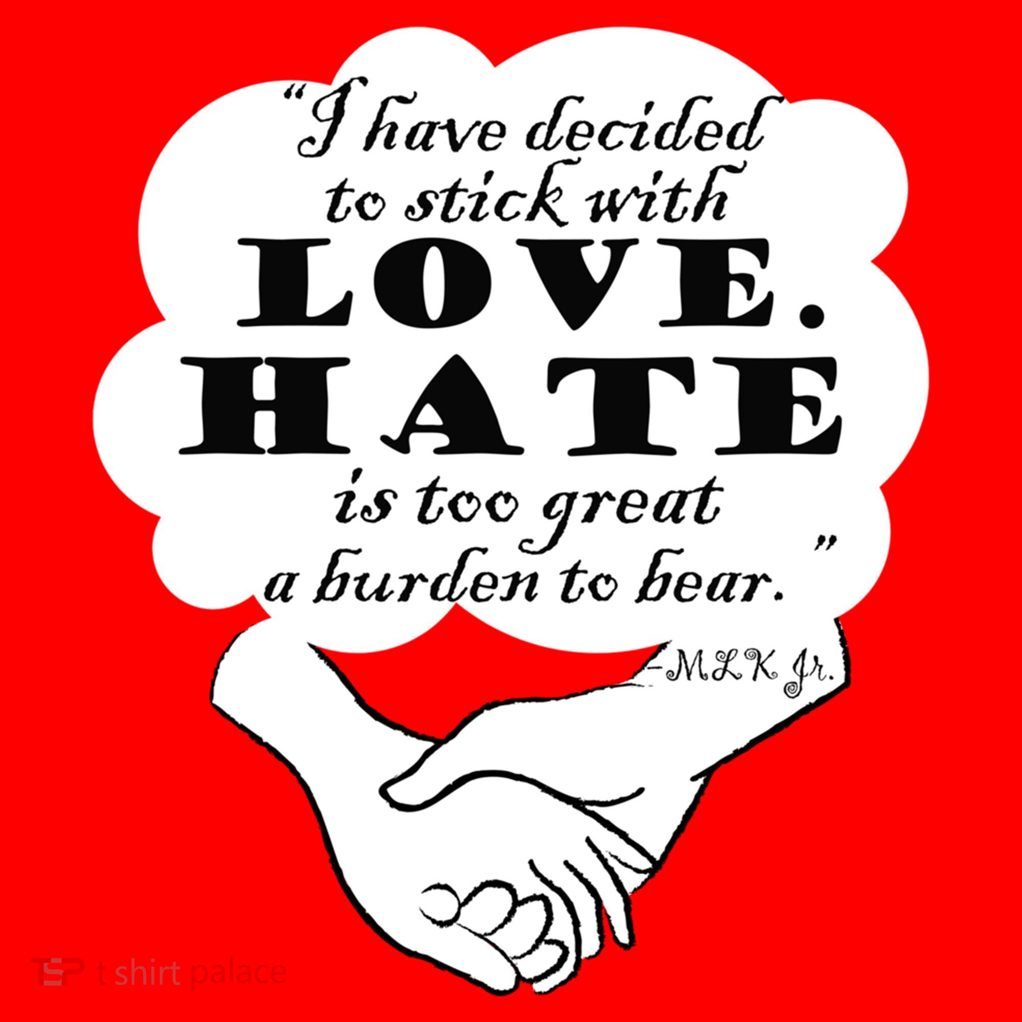 Stick With Love Quote Martin Luther King Jr Day Gift Santa Hat