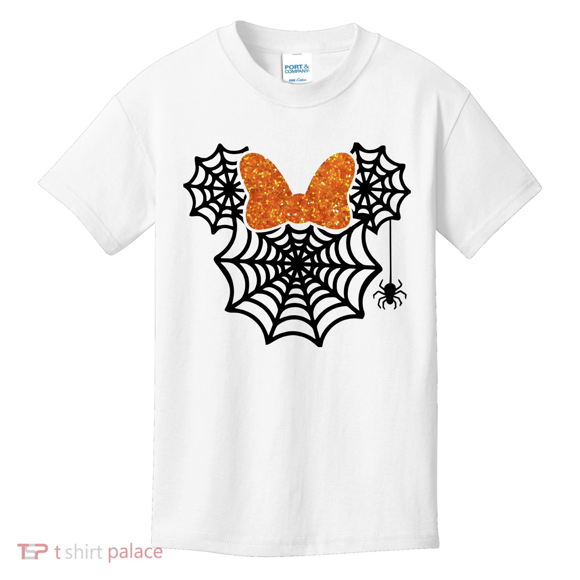 Spider Web Mouse Halloween Costume Cute Kids T-Shirt