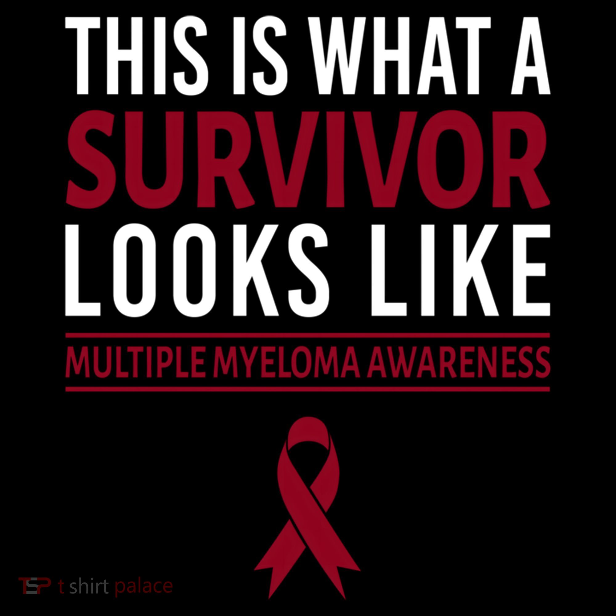 Survivor Warrior Multiple Myeloma Awareness Burgundy Ribbon Gift Coffee Mug