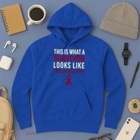 Survivor Warrior Multiple Myeloma Awareness Burgundy Ribbon Gift Hoodie thumb 3