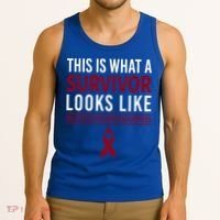 Survivor Warrior Multiple Myeloma Awareness Burgundy Ribbon Gift Tank Top thumb 3