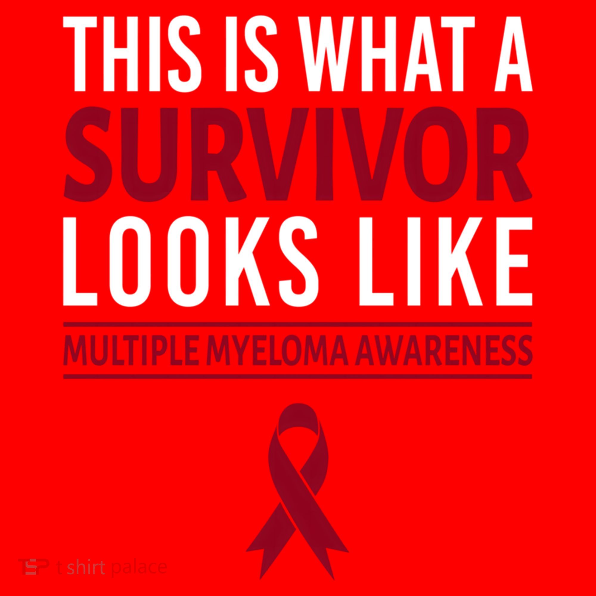 Survivor Warrior Multiple Myeloma Awareness Burgundy Ribbon Gift Santa Hat