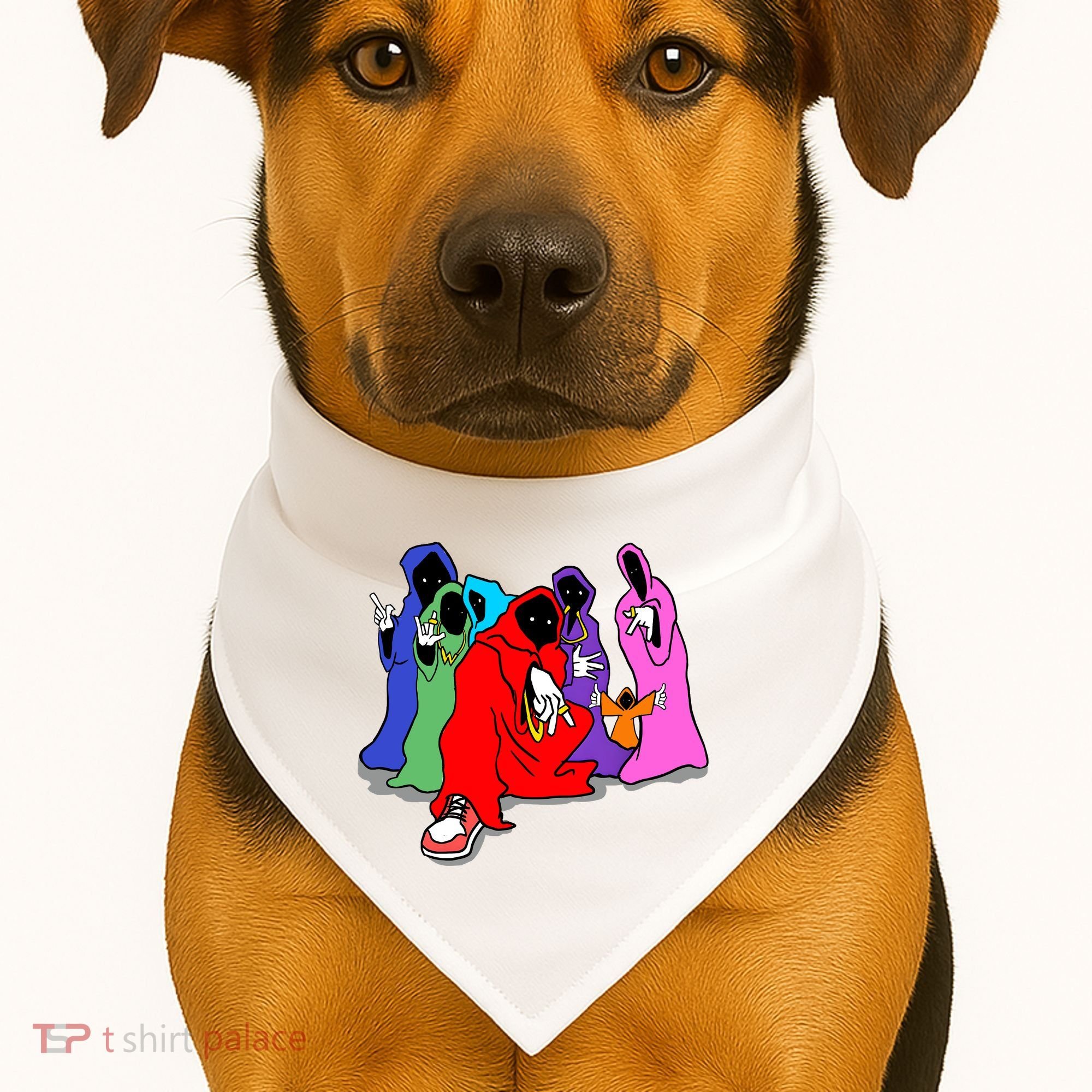 Shadow Wizard Money Gang We Love Casting Spells Funny Meme Shadow Wizard USA-Made Doggie Bandana
