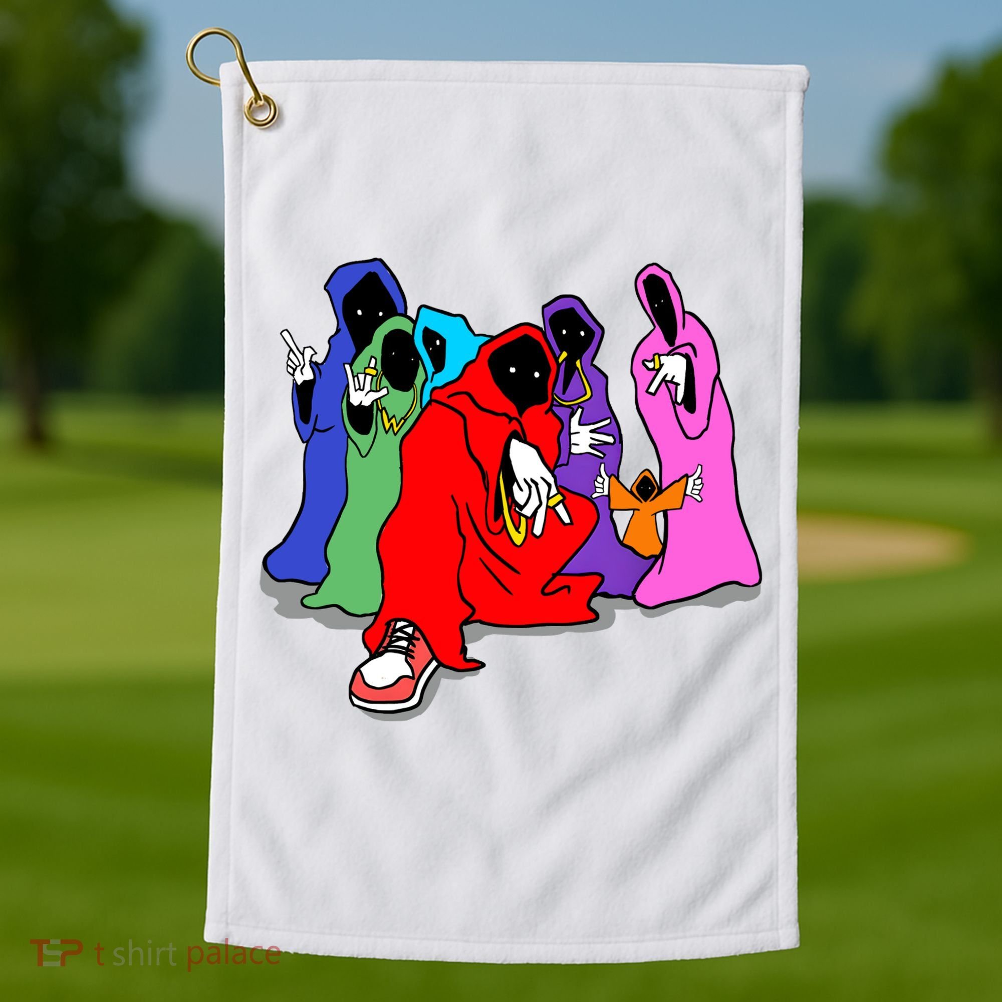 Shadow Wizard Money Gang We Love Casting Spells Funny Meme Shadow Wizard Golf Towel