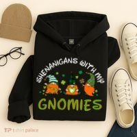 Shenanigans With My Gnomies St Patrick's Day Gnome Shamrock Hoodie thumb 4