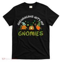 Shenanigans With My Gnomies St Patrick's Day Gnome Shamrock T-Shirt thumb 0