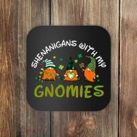 Shenanigans With My Gnomies St Patrick's Day Gnome Shamrock Coaster thumb 0