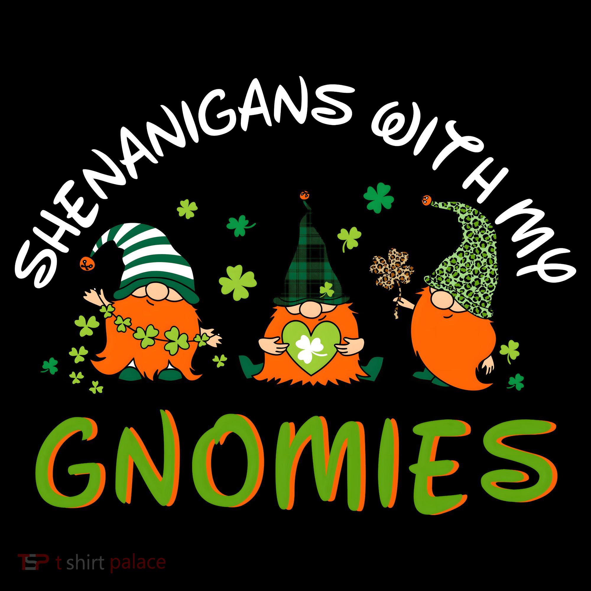 Shenanigans With My Gnomies St Patrick's Day Gnome Shamrock Women's Hoodie