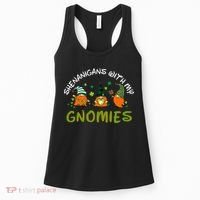 Shenanigans With My Gnomies St Patrick's Day Gnome Shamrock Women's Tank Top thumb 0