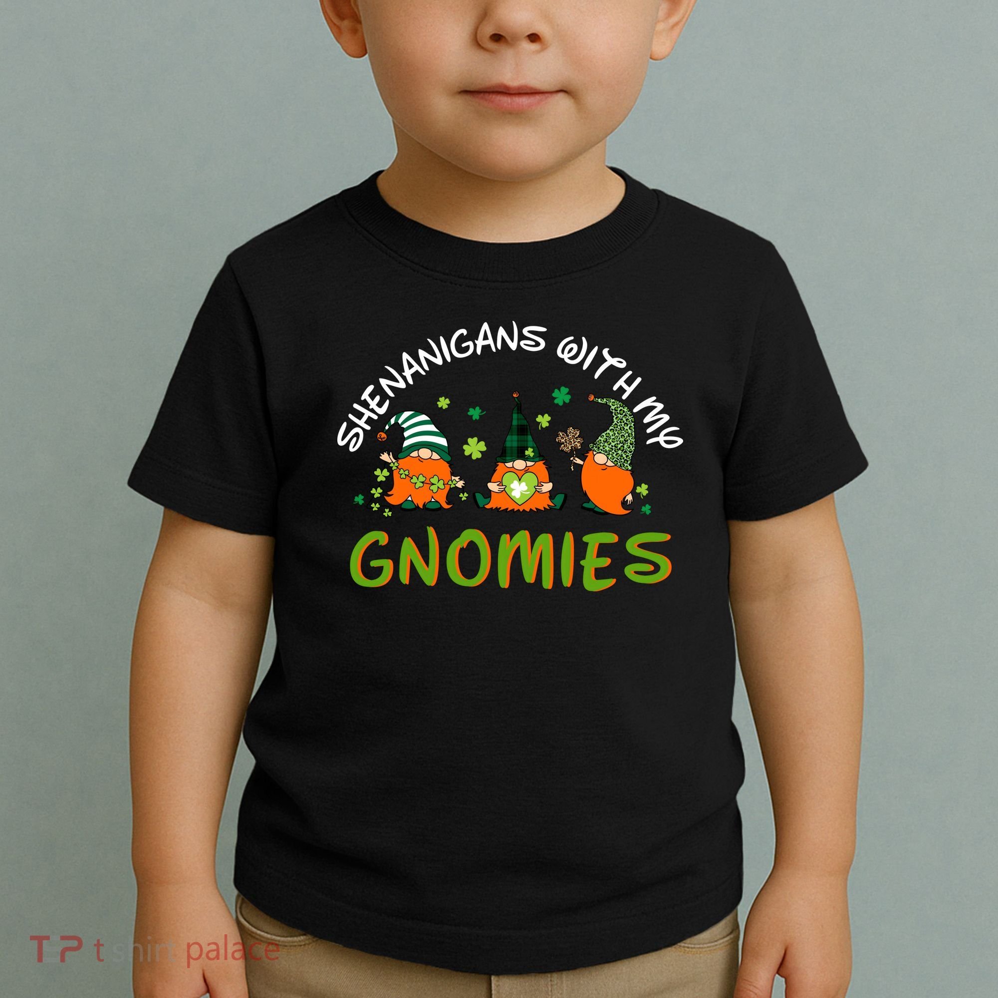 Shenanigans With My Gnomies St Patrick's Day Gnome Shamrock Toddler T-Shirt