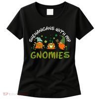 Shenanigans With My Gnomies St Patrick's Day Gnome Shamrock Women's T-Shirt thumb 0