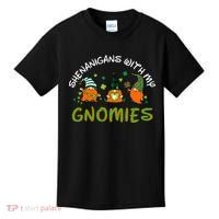 Shenanigans With My Gnomies St Patrick's Day Gnome Shamrock Kids T-Shirt thumb 0