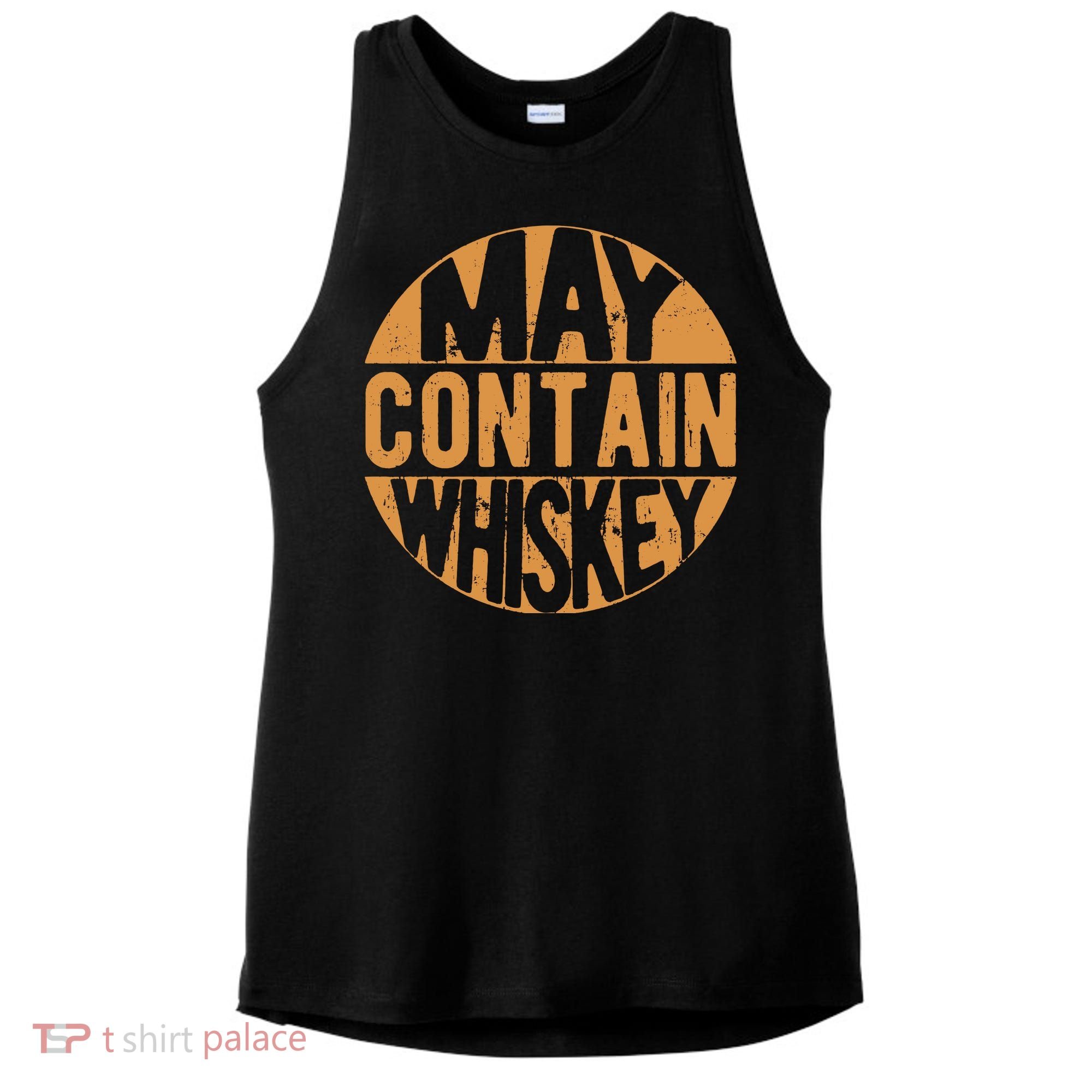 Sarcastic Whiskey May Contain Whiskey Lover Funny Whiskey Ladies PosiCharge Tri-Blend Wicking Tank