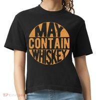Sarcastic Whiskey May Contain Whiskey Lover Funny Whiskey Comfort Colors Boxy T-Shirt thumb 0