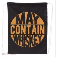 Sarcastic Whiskey May Contain Whiskey Lover Funny Whiskey Drawstring Bag thumb 0