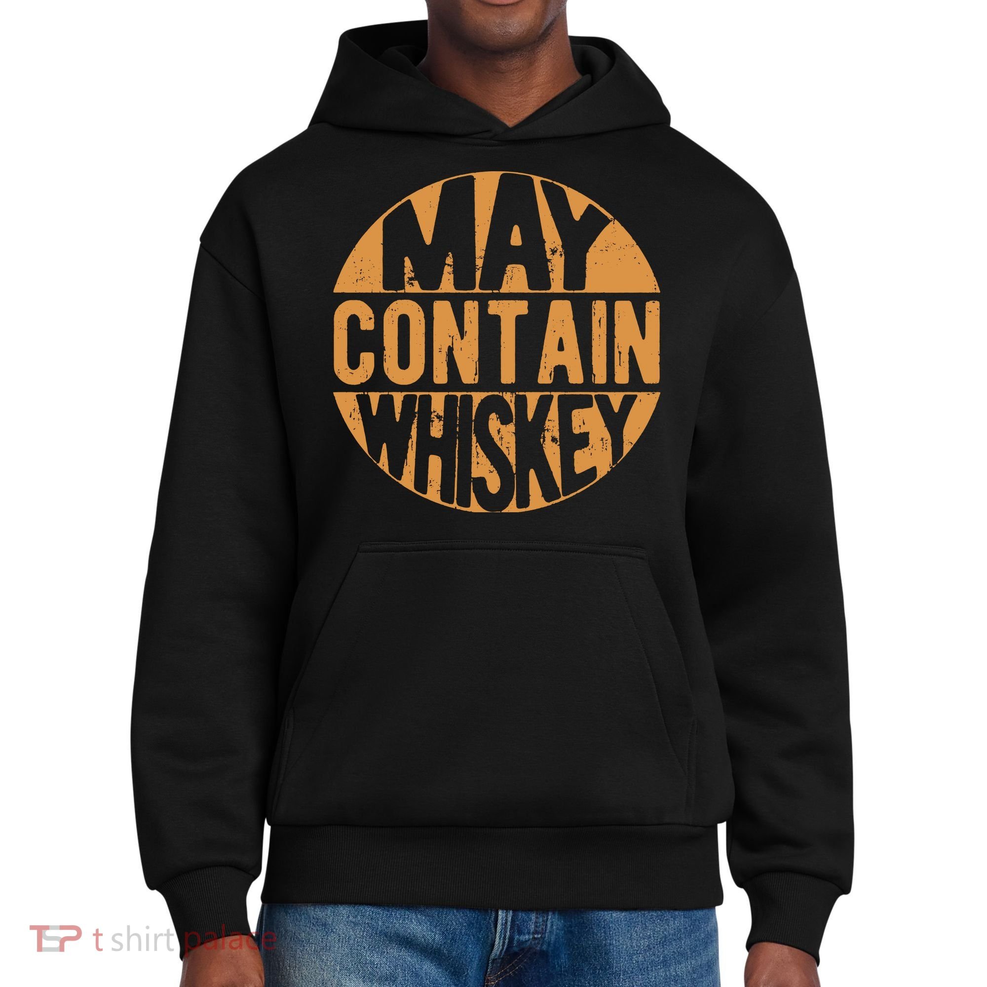 Sarcastic Whiskey May Contain Whiskey Lover Funny Whiskey District V.I.T. Heavyweight Hoodie