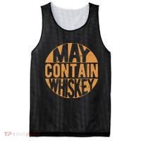 Sarcastic Whiskey May Contain Whiskey Lover Funny Whiskey Mesh Reversible Basketball Jersey Tank thumb 0