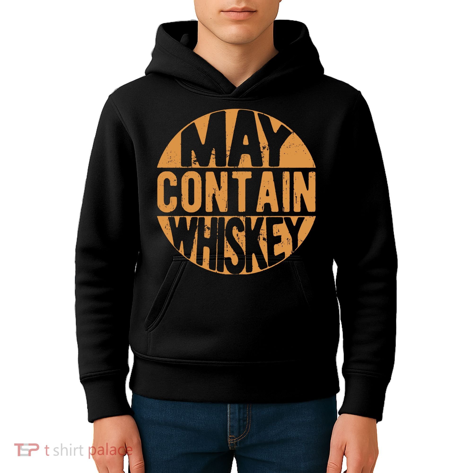 Sarcastic Whiskey May Contain Whiskey Lover Funny Whiskey Kids Hoodie