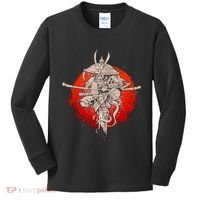 Samurai Warrior Monkey King Kids Long Sleeve Shirt thumb 0