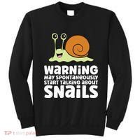 Snails Warning May Spontaneously Talk About Snails Sweatshirt thumb 0