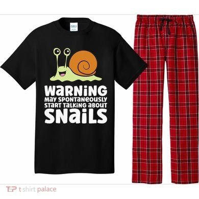 Snails Warning May Spontaneously Talk About Snails Pajama Set