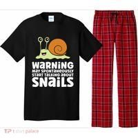 Snails Warning May Spontaneously Talk About Snails Pajama Set thumb 0