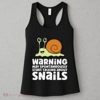Snails Warning May Spontaneously Talk About Snails Women's Tank Top thumb 3