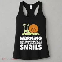 Snails Warning May Spontaneously Talk About Snails Women's Tank Top thumb 3