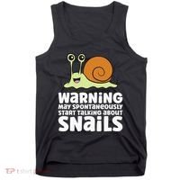 Snails Warning May Spontaneously Talk About Snails Tank Top thumb 0