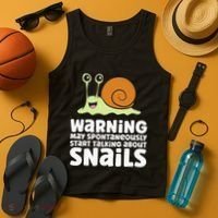 Snails Warning May Spontaneously Talk About Snails Tank Top thumb 4