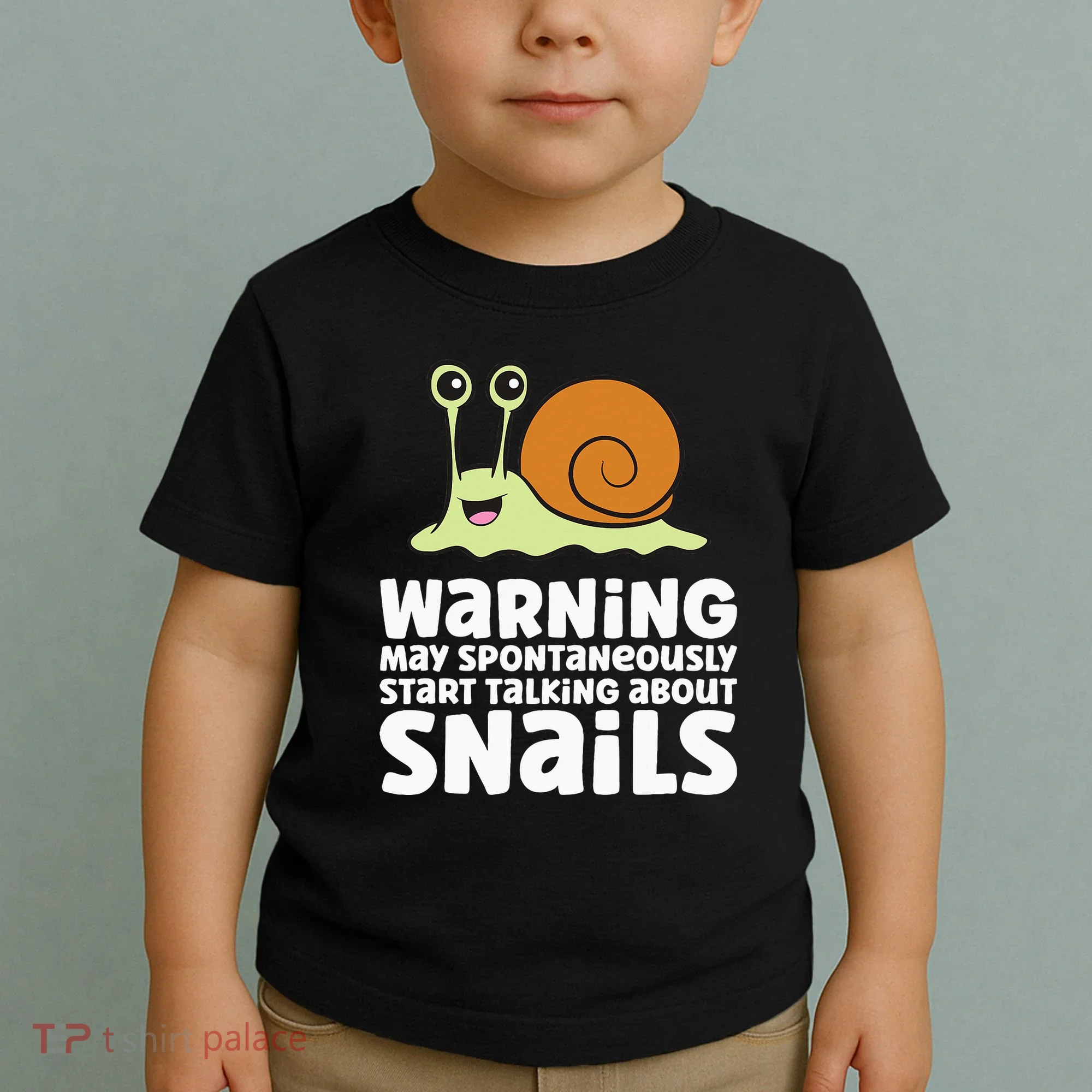 Snails Warning May Spontaneously Talk About Snails Toddler T-Shirt