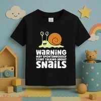 Snails Warning May Spontaneously Talk About Snails Toddler T-Shirt thumb 3
