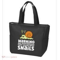 Snails Warning May Spontaneously Talk About Snails Tote Bag thumb 3