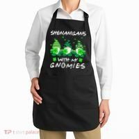 Shenanigans With My Gnomies Shamrock St Patricks Day Apron thumb 2