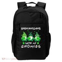Shenanigans With My Gnomies Shamrock St Patricks Day Backpack thumb 0