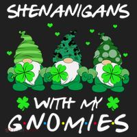 Shenanigans With My Gnomies Shamrock St Patricks Day Beanie thumb 2