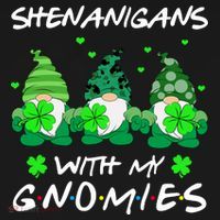 Shenanigans With My Gnomies Shamrock St Patricks Day Coaster thumb 2