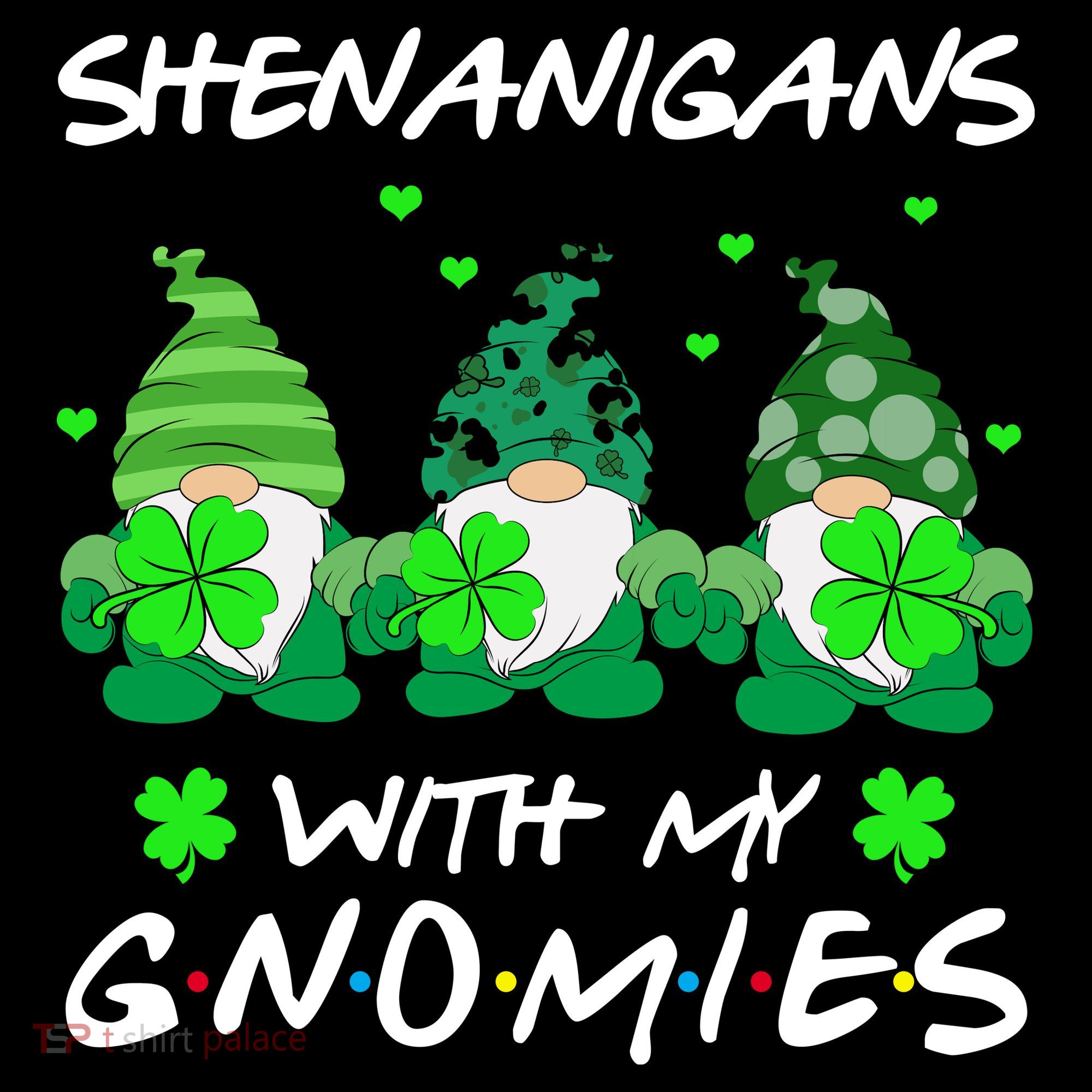 Shenanigans With My Gnomies Shamrock St Patricks Day Mousepad